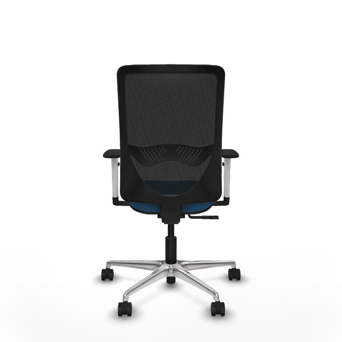 PIQUERAS Y CRESPO Silla de oficina Zulema con mecanismo Sincro, Azul claro y Negro