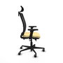 PIQUERAS Y CRESPO Silla de oficina Haches con mecanismo Sincro/Traslack Crema y Negro