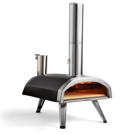 Ooni UU-P0AD00 Horno de Pizza Exterior, Acero Satinado Negro, 500 °C