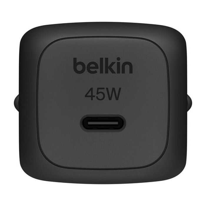 Belkin WCA013kqBK Cargador BOOST Charge USB-C 45W Power Delivery 3.1 PPS de Pared, Negro, 1 Puerto, para MacBook Air M1, iPad Pro y más