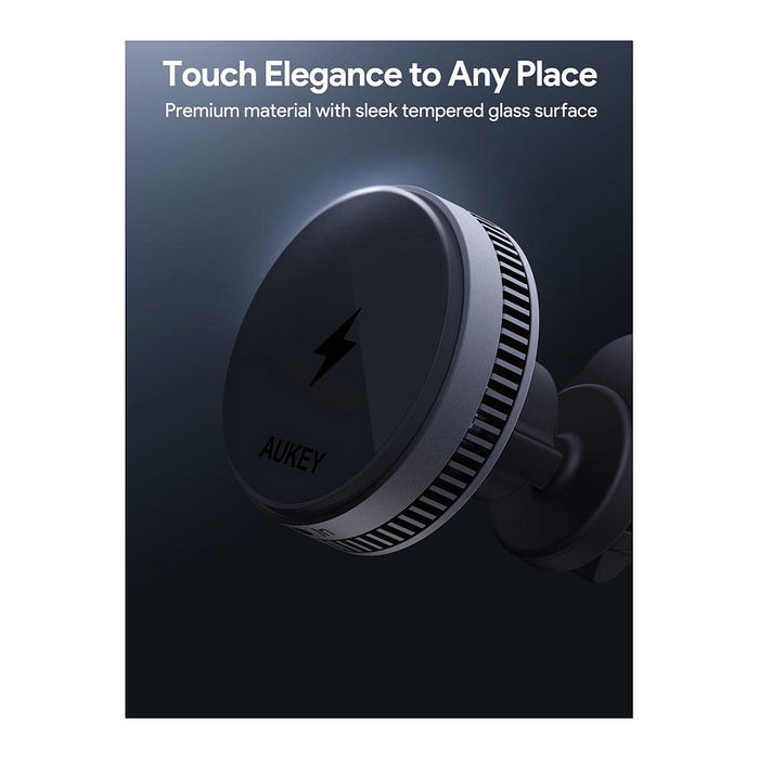 AUKEY HD-MC13 Soporte Activo Teléfono Móvil/Smartphone Coche Magnético Negro Gris