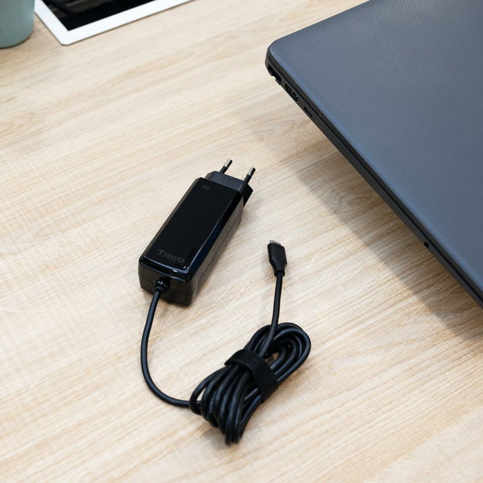 Tooq Cargador de Portátil GaN USB-C PD 45W Negro