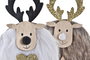 DKD Home Decor Figura Navidad Alpina Blanco Marron 3 x 15 x 6.8 cm (8 Unidades)