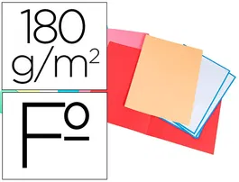Liderpapel Subcarpeta Cartulina Folio Colores Surtidos Paquete de 25 Unidades