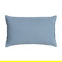 Cojín Azul 85%Algodón-15%Lino Decoración 50 X 30 cm (Set de 2)