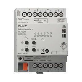 Jung 36006 1S R KNX Actuador de calefacción de 6 canales con regulador