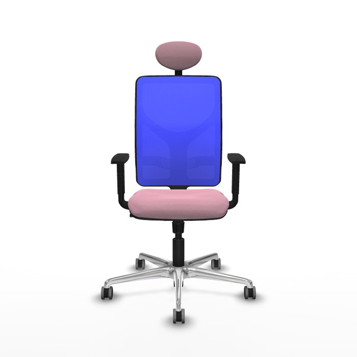 PIQUERAS Y CRESPO Silla de oficina Motilla Rosa y Azul