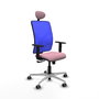 PIQUERAS Y CRESPO Silla de oficina Motilla Rosa y Azul