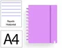 Carchivo Cuaderno Ingeniox Foam A4 80 Hojas Rayado Horizontal Violeta