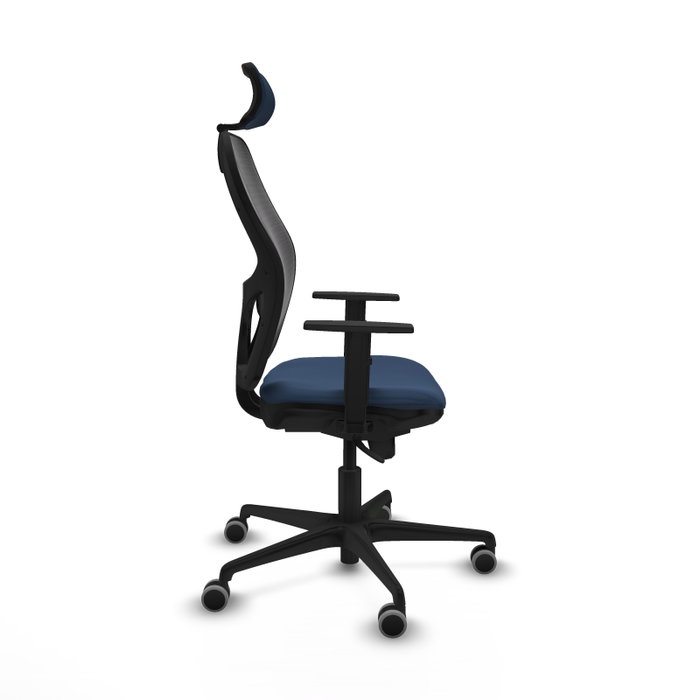 PIQUERAS Y CRESPO Silla de oficina Jorquera con mecanismo Sincro, Azul marino y Negro PIQUERAS Y CRESPO Silla de oficina Jorquera con mecanismo Sincro, Azul marino y Negro