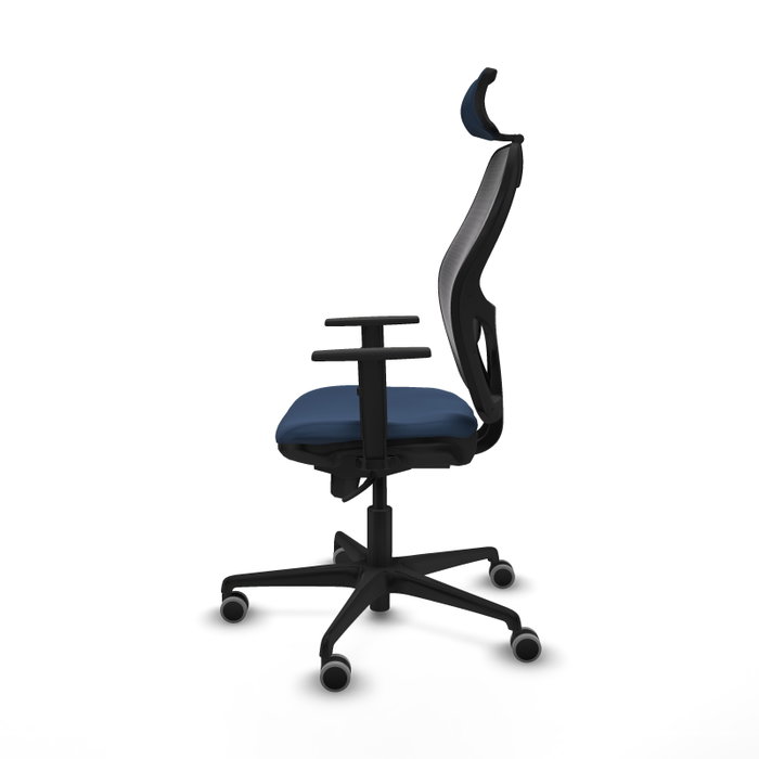 PIQUERAS Y CRESPO Silla de oficina Jorquera con mecanismo Sincro, Azul marino y Negro PIQUERAS Y CRESPO Silla de oficina Jorquera con mecanismo Sincro, Azul marino y Negro