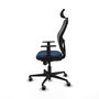 PIQUERAS Y CRESPO Silla de oficina Jorquera con mecanismo Sincro, Azul marino y Negro