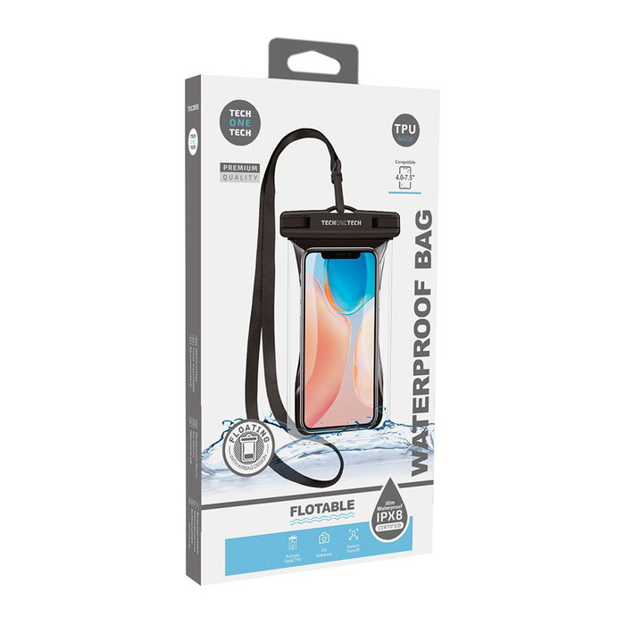 Tech one tech Funda universal impermeable para smartphone hasta 7.5" tec2855
