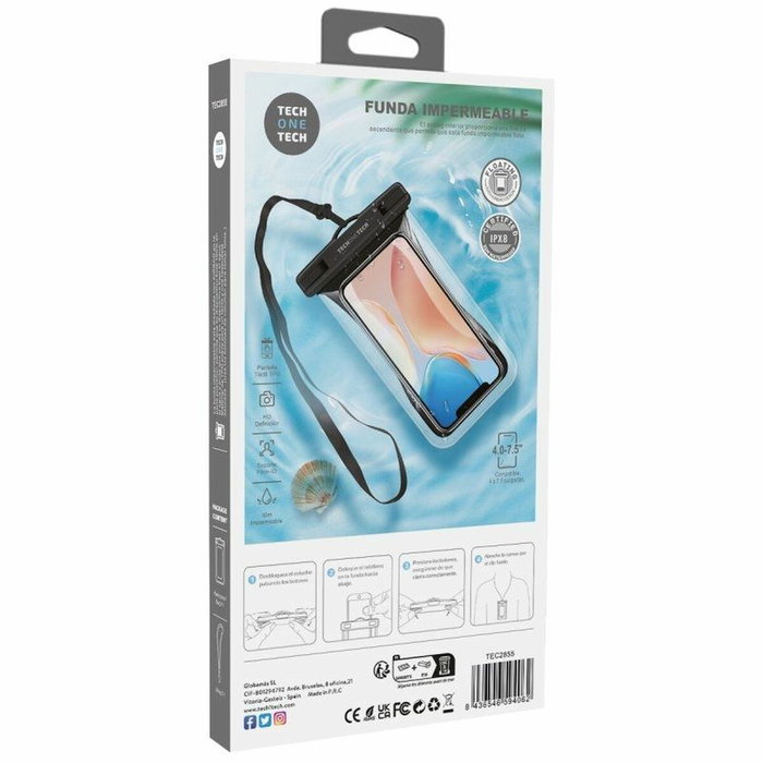 Tech One Tech Funda Impermeable Flotante TEC2855 Negra