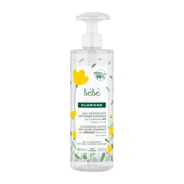 Klorane Baby Agua Limpiadora Suave para Cara y Cuerpo 400 ml