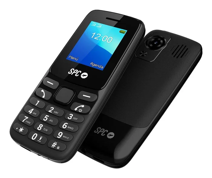 SPC Móvil SPC Talk 2 para Personas Mayores, Teléfono 4G con Teclado Físico, Batería Larga Duración 6 Días, Dual SIM, FM, Linterna, Compacto Ligero 77.5g, Negro