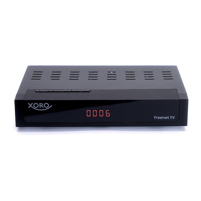 XORO HRT 8770 HD Receiver Twin Tuner DVB-T2/C 4K Ultra HD Freenet PVR-R Negro