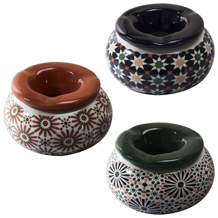 Home Deco Factory Mirage Cenicero Marroquí Ø 10 cm Inspiración Oriental
