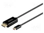 SAVIO Cable USB-C a HDMI de 1m para Full HD 1080p y UHD 2160p