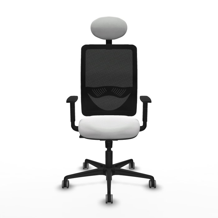 PIQUERAS Y CRESPO Silla de oficina Zulema con mecanismo Sincro Blanco y Negro PIQUERAS Y CRESPO Silla de oficina Zulema con mecanismo Sincro Blanco y Negro