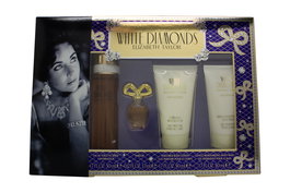 Elizabeth Taylor White Diamonds Gift Set 50ml EDT + 50ml Body Lotion + 50ml Body Wash + 10ml EDT