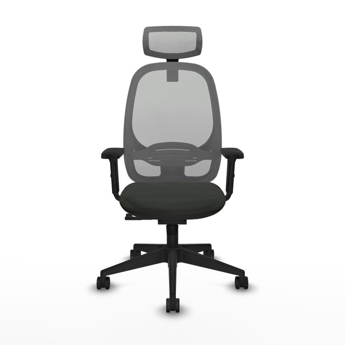 PIQUERAS Y CRESPO Silla de oficina Cilanco con mecanismo Sincro, Negro y Gris PIQUERAS Y CRESPO Silla de oficina Cilanco con mecanismo Sincro, Negro y Gris