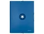Antartik Carpeta de Gomas Tres Solapas Cartón Forrado A4 Color Azul Marino