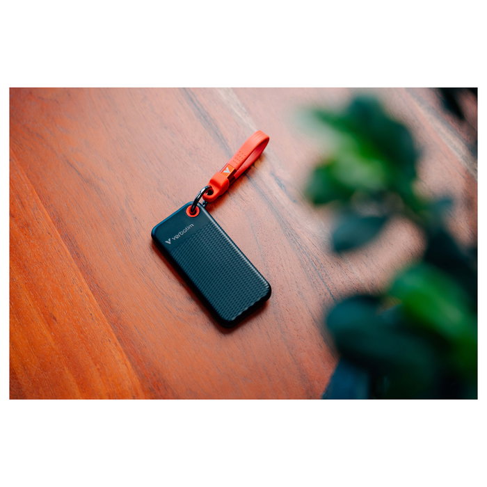 Verbatim Pocket SSD 1TB USB Tipo C 3.2 Gen 2, Lectura/Escritura 1000 MB/s, 10 Gbit/s, Color Negro y Rojo