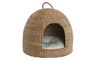 DKD Home Decor Cama Mascota Seagrass Natural 49 x 49 x 47 cm con Cojín