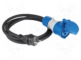 AS SCHWABE Prolongador de alimentación H07RN-F 3G2,5mm2 1,5m