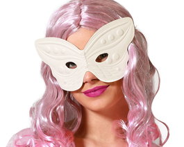 Mariposa Antifaz para Pintar Blanco - Mascarilla de Mariposa para Manualidades, Fiestas DIY, Carnaval y Cumpleaños, Personalizable para Niña y Mujer