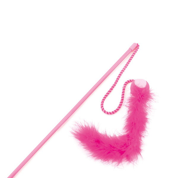 Nayeco Varilla con Pelota Tenis y Pluma de 67cm (Pack de 4)
