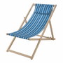 Probuilder Silla plegable de tela y madera 97 x 56 x 85 cm