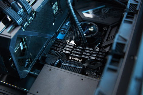 Kingston KF584CU40RSK2-48 Memoria RAM 48GB (2x24GB) DDR5 8400MT/s CL40 CUDIMM Fury Renegade Silver XMP para PC