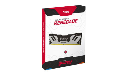 Kingston KF584CU40RSK2-48 Memoria RAM 48GB (2x24GB) DDR5 8400MT/s CL40 CUDIMM Fury Renegade Silver XMP para PC