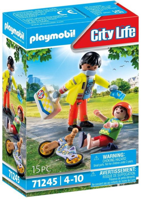 Playmobil Paramédico con Paciente City Life 71245