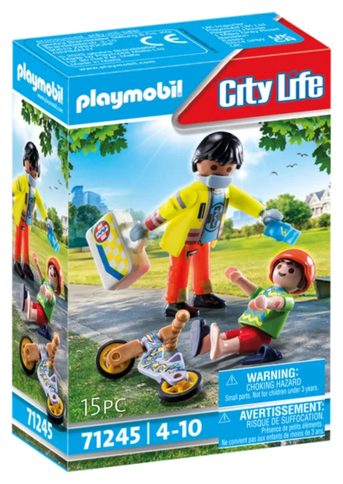 Playmobil City Life 71245 Paramédico con Paciente Playmobil City Life 71245 Paramédico con Paciente