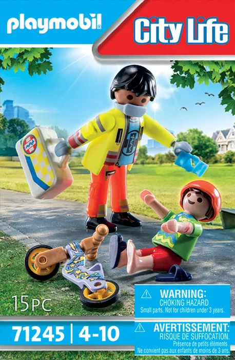 Playmobil City Life 71245 Paramédico con Paciente Playmobil City Life 71245 Paramédico con Paciente