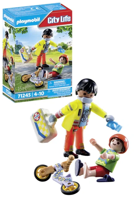 Playmobil City Life 71245 Paramédico con Paciente Playmobil City Life 71245 Paramédico con Paciente