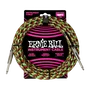 ERNIEBALL Cable de Instrumento Trenzado Jack-Jack SS 5,49 m
