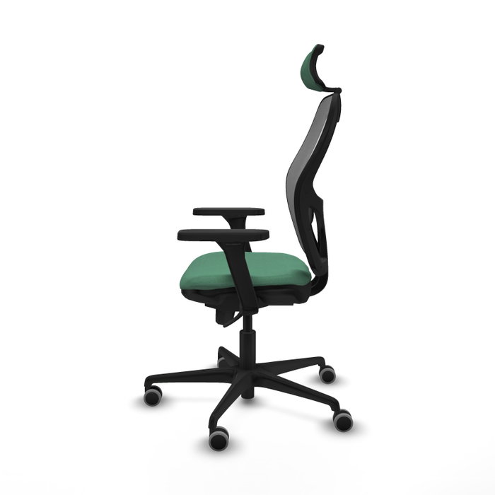 PIQUERAS Y CRESPO Silla de oficina Jorquera Verde esmeralda y Gris