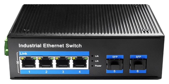 Cudy IG1004S2P Switch No Administrado 4 Puertos Gigabit PoE + 2 SFP Negro
