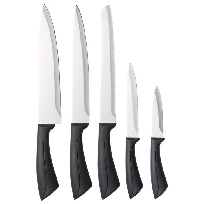 Day Juego De 5 Cuchillos Chef, Pan, Cocina, Vegetales Y Hierbas con Hoja De Acero Inoxidable Y Mango De Plástico