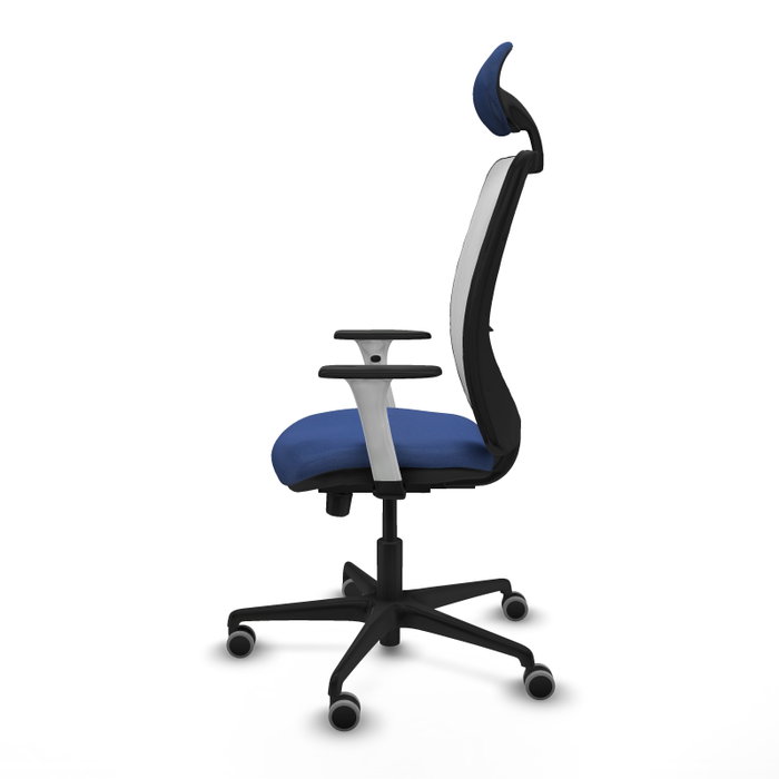 PIQUERAS Y CRESPO Silla de oficina Zulema Azul Marino y Blanco
