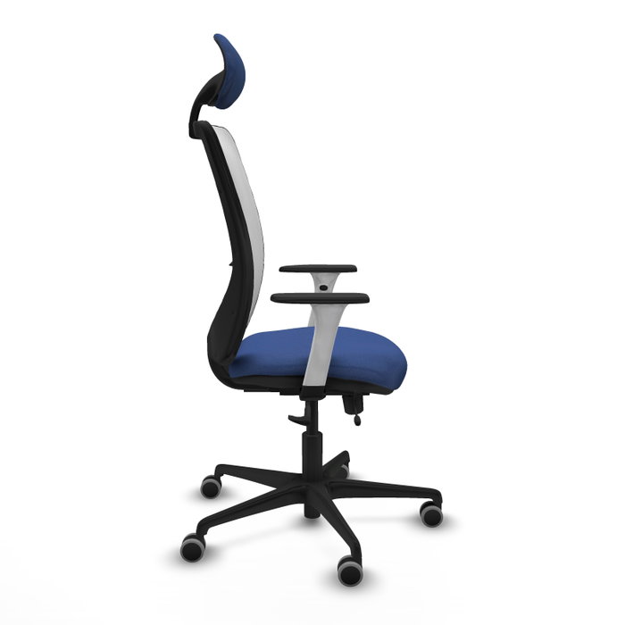 PIQUERAS Y CRESPO Silla de oficina Zulema Azul Marino y Blanco