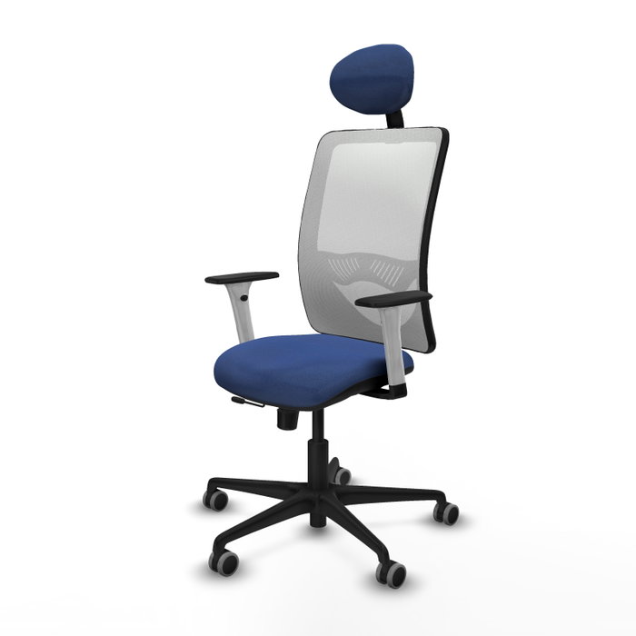 PIQUERAS Y CRESPO Silla de oficina Zulema Azul Marino y Blanco