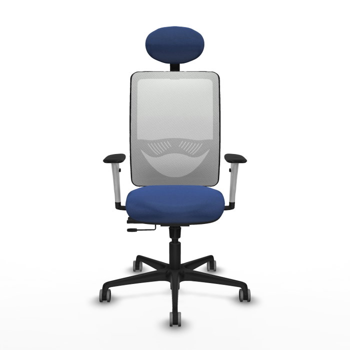PIQUERAS Y CRESPO Silla de oficina Zulema Azul Marino y Blanco