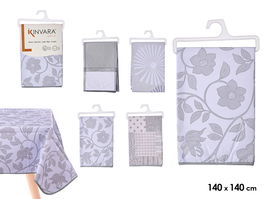 Kinvara Mantel Cuadrado Surtidos Color Frio 140x140 cm (Set de 24)