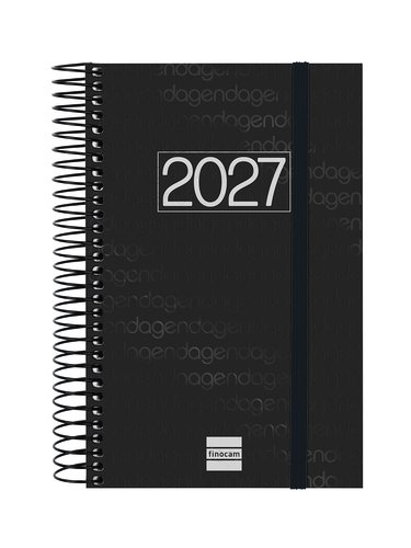 Finocam Agenda Anual 2027 Basic Year Espiral Catalán Negro Finocam Agenda Anual 2027 Basic Year Espiral Catalán Negro