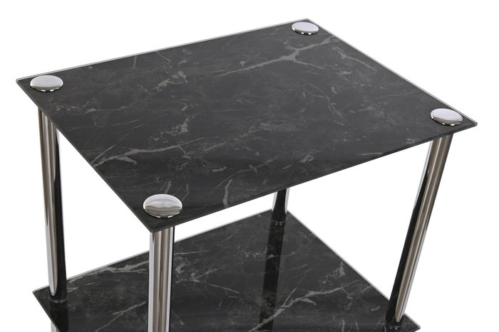 DKD Home Decor Estantería Moderna Plateada Acero y Cristal 40x30x105 cm DKD Home Decor Estantería Moderna Plateada Acero y Cristal 40x30x105 cm